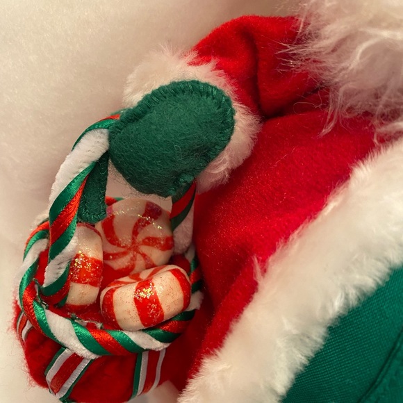 ANNALEE Collectible Santa  9” Peppermint Santa with Basket - Picture 11 of 14